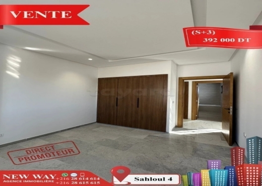 (S+3) Directe Promoteur à Sahloul 4