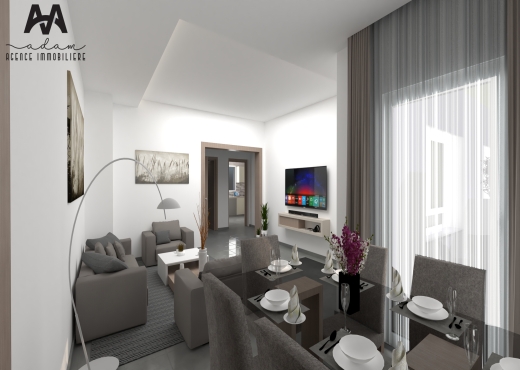 appartement S+1 de 66m² à Mrezga