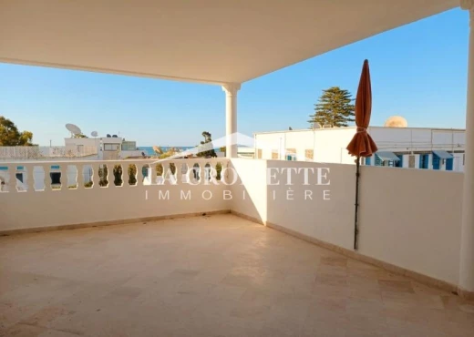 rez de chaussée à À Louer à TUNIS - s3 vue sur mer  à La Marsa MRCL035