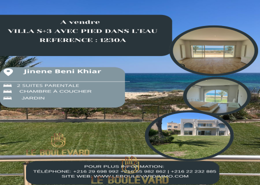 Villa S+3 Pied Dans L'eau