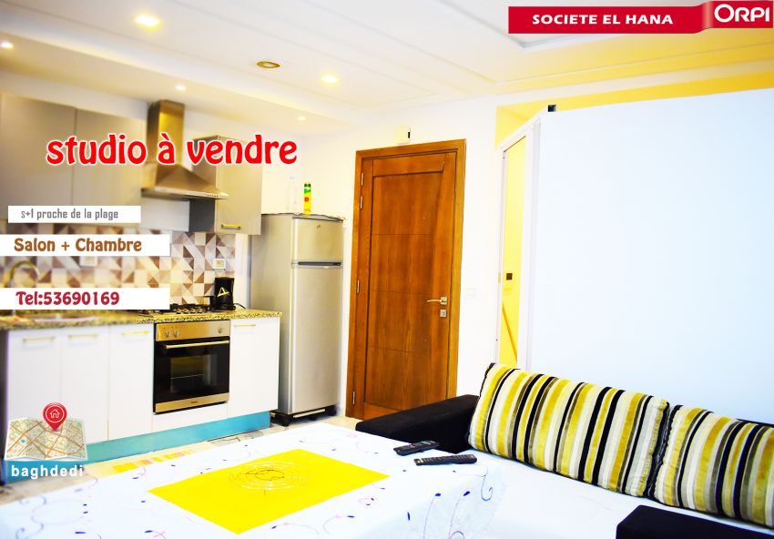 studio à vendre à bas prix proche de la mer