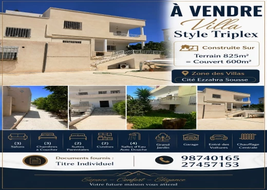 villa à À Vendre à SOUSSE - Villa style triplex
