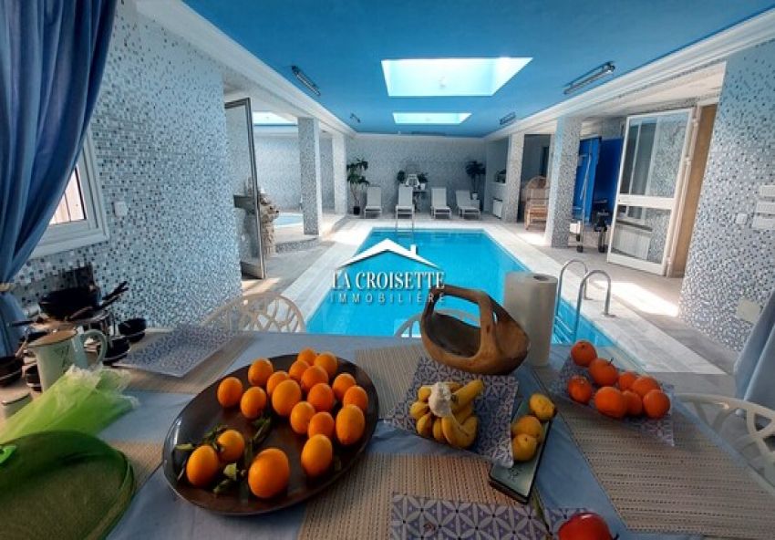 Villa Meublé S+4 Avec Loft Et Piscine Aux Jardins De Carthage MVL1521