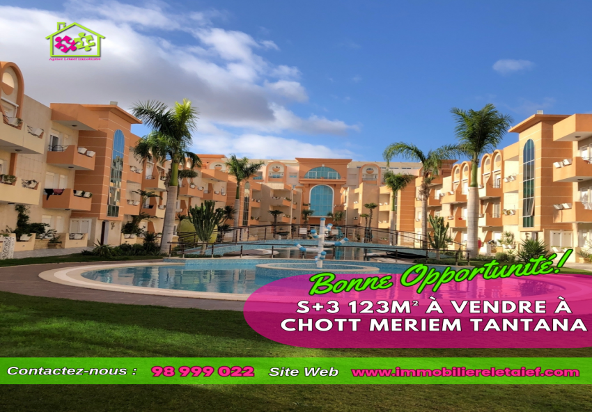 #Àvendre S+3 Haut Standing àChattMeriem
