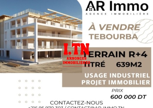 À vendre : Terrain R+4 de 639 m²