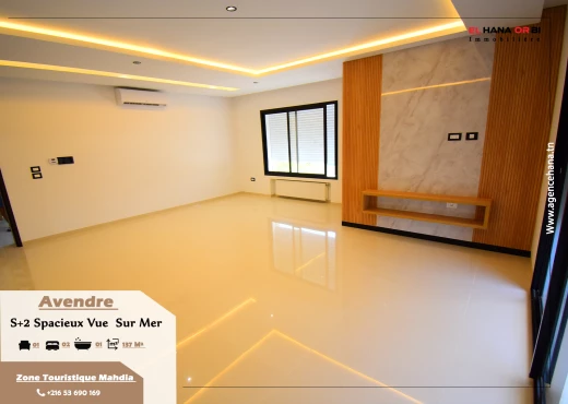 Appartement à À Vendre à MAHDIA - à vendre s+2 vue sur mer luxe