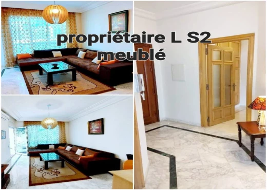 Appartement à À Louer à ARIANA - Excellent Apt S+2 meublé Ennasr2 p