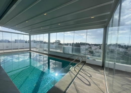 A louer a l’année à hammamet un penthouse s+2 avec