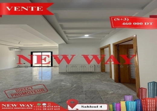 (S+3) Directe Promoteur à Sahloul 4