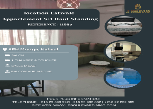 Appartement S+1 Haut Standing