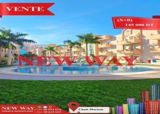 (S +0) avec meubles à Chatt Mariem, Prés de la mer