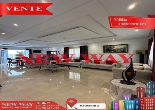 Villa à Khezema ouest , dans un quartier résidenti