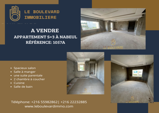 Appartement S+3 Au 1ér étage