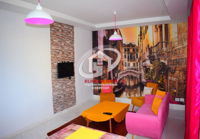 a louer rz fatimide appartement s+2 vue sur mer en plein zone touristique mahdia