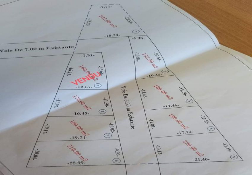 Des lots a vendre deuxième position de la Mer (argoub)