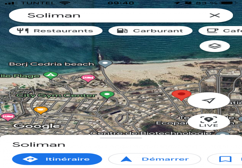 À vendre terrain lotissement Borj cedria plage