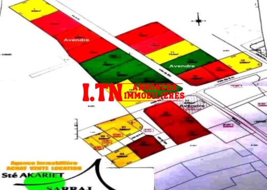 A Vendre Terrain à Hammam sousse