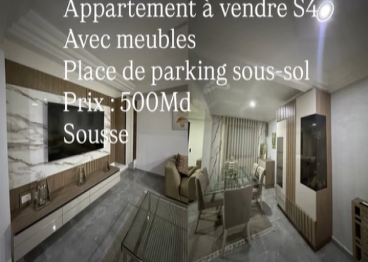 A vendre Appartement S+4 Sousse Khezema