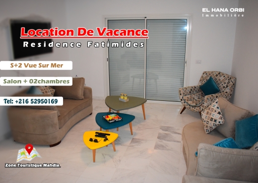 appartement s+2 rz fatimide neuf