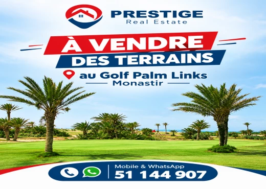 terrain à À Vendre à MONASTIR - A vendre terrains Golf Palm Links