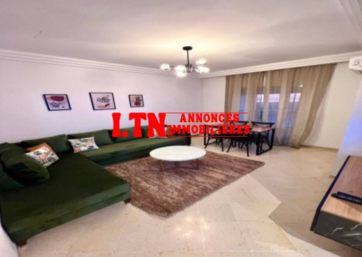 A louer S+2 meublé aux jardins de Carthage