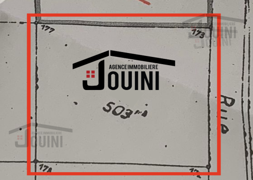 Terrain de 503 m² à Borj Louzir