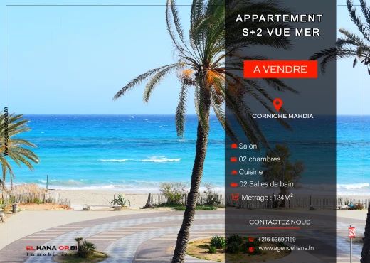 Appartement à À Vendre à MAHDIA - À Vendre Appartement S+2