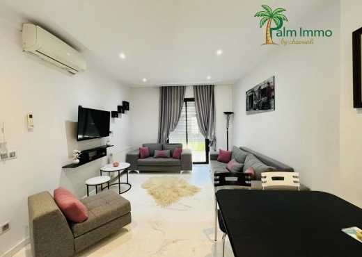 Appartement à À Louer à TUNIS - À Louer Appart S+2 Meublé à La Marsa Plage