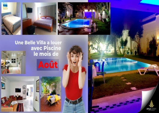 A Louer Villa à Hammamet