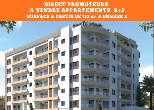A VENDRE APPART S+2 CITÉ ENNASR