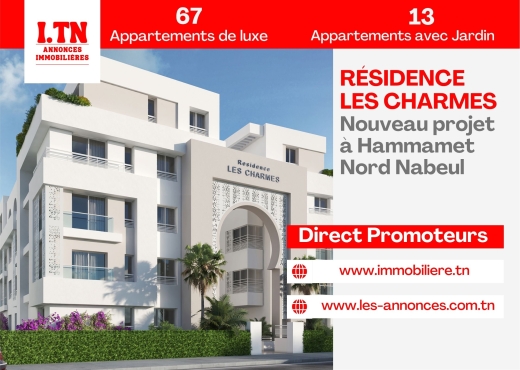 S+1 Direct Promoteur Hammamet Nord