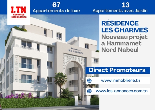 S+2 Direct Promoteur Hammamet Nord