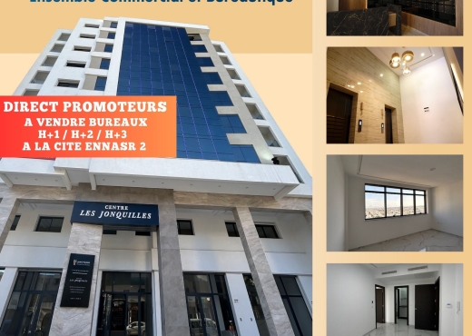 A Vendre Bureau H+3 Neuf Ennasr 2