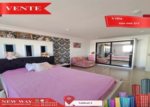 Villa à Sahloul 4 dans un quartier calme et Réside