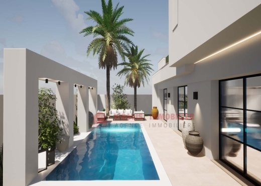 CONSTRUIRE UNE VILLA  À DJERBA