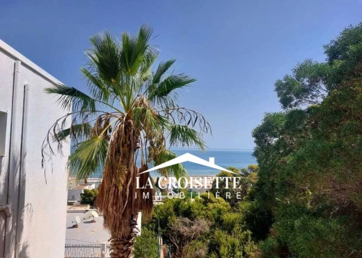 rez de chaussée À Louer à TUNIS - s3 vue sur mer à La Marsa ZAL1151 - Immobiliere.tn