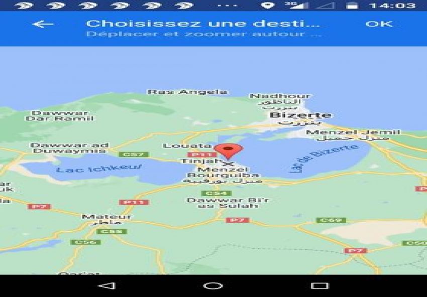 UN IMMEUBLE R+1 TITRÉ À MENZEL BOURGUIBA BIZERTE
