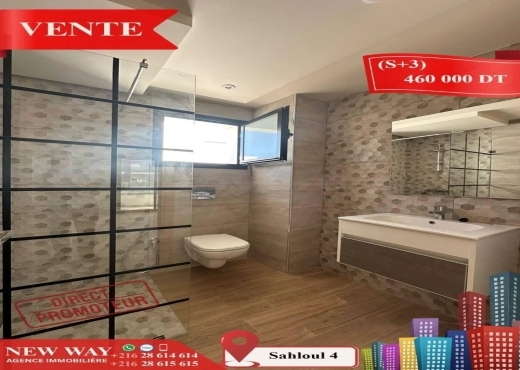 (S+3) Directe Promoteur à Sahloul 4