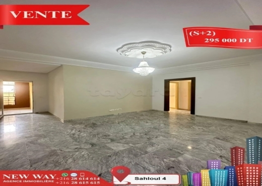 (S+2) à Sahloul 4, avec Place de Parking