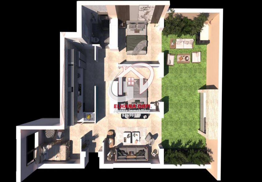 à vendre s+3 en cours de construction et proche de la plage .