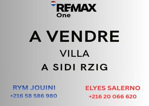VILLA A VENDRE - SIDI RZIG-MEGRINE