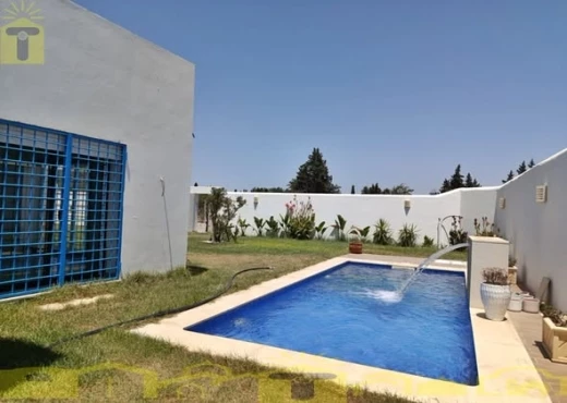 villa À Vendre à NABEUL - Charmante villa S+3 avec piscine à vendre - Immobiliere.tn