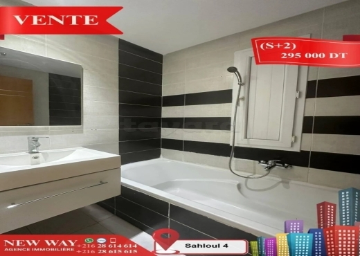 (S+2) à Sahloul 4, avec Place de Parking