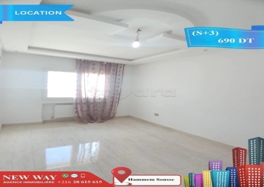 (S+3) à Hammem Sousse Prés Mosqué El Sahaba