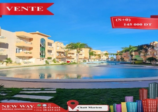 Appartement À Vendre à SOUSSE - (S +0) avec meubles à Chatt Mariem, Prés de la mer - Immobiliere.tn - Photo 2