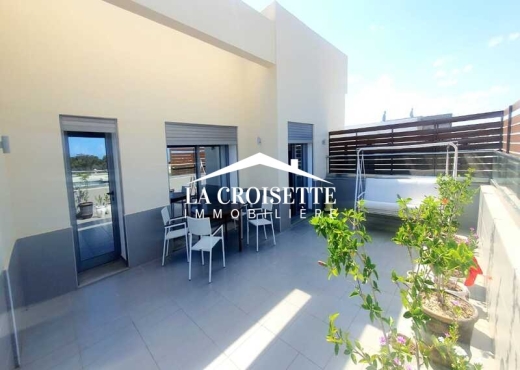Appartement À Louer à TUNIS - s3 meublé avec terrasse à Gammarth - Immobiliere.tn