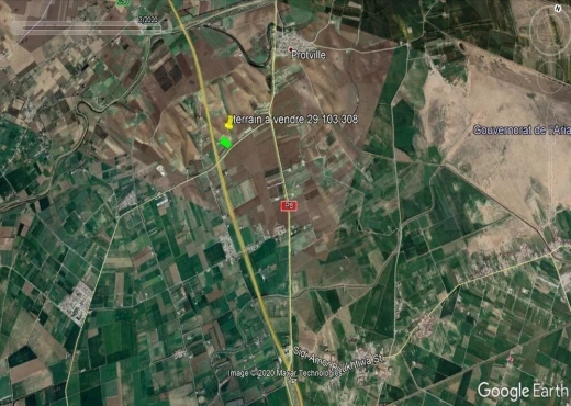 A vendre terrain sidi Thabet
