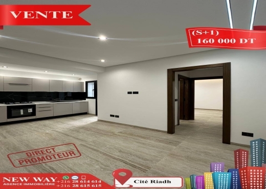 (S+1) Directe Promoteur à Cité Riadh Sousse