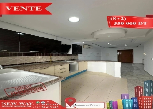 (S+2) Direct Promoteur à Hammem Sousse, Prés de la