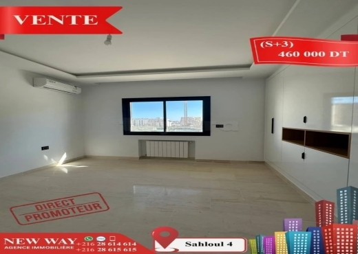 (S+3) Directe Promoteur à Sahloul 4